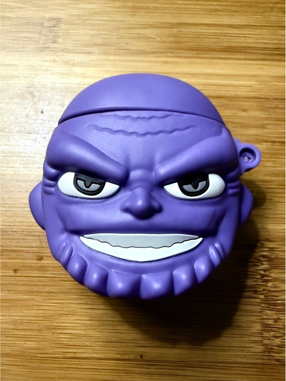 Thanos Face Silicone Marvel Keychain Airpods gen 1 -2 case or bag charm